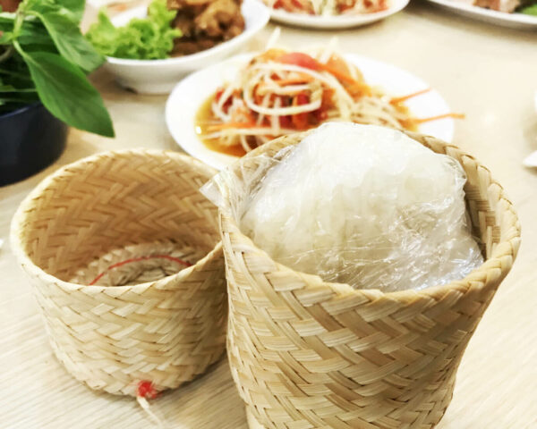 1/3/6/12 PCS Lot Small Sticky Rice Bamboo Serving Basket Kratip Thai Restaurant - Image 2