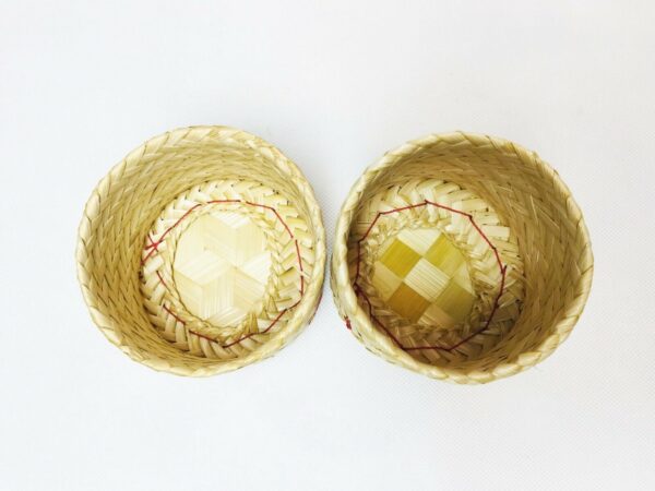 1/3/6/12 PCS Lot Small Sticky Rice Bamboo Serving Basket Kratip Thai Restaurant - Image 4