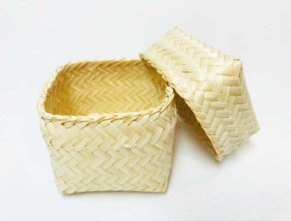 1/3/6/12 PCS Lot Small Sticky Rice Bamboo Serving Basket Kratip Thai Restaurant - Image 4