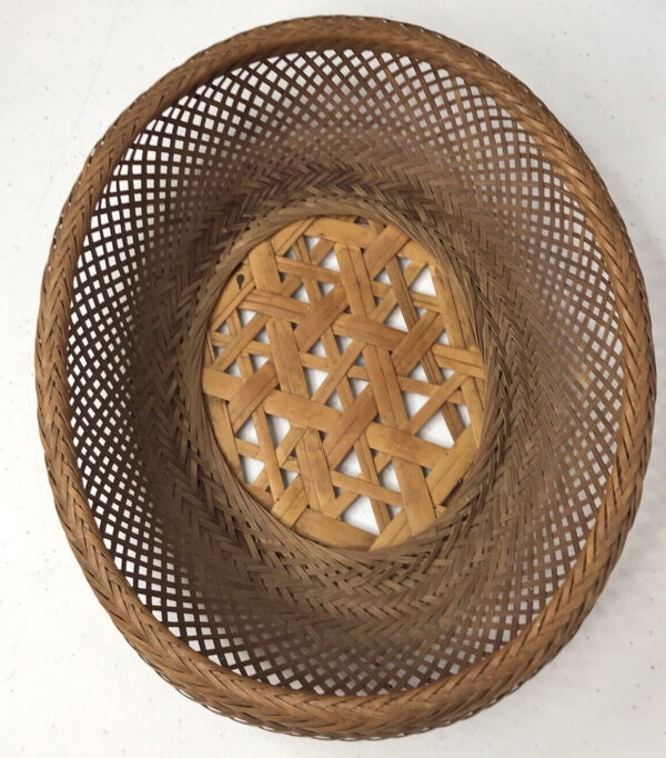 1 Decorative Woven Basket Interior Decor Rustic Boho Modernist Plant Holder - Image 2