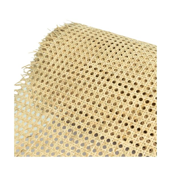 16" Width Rattan Cane Webbing Roll 15 Feet Length Hexagon Weave Pre-Woven Can...