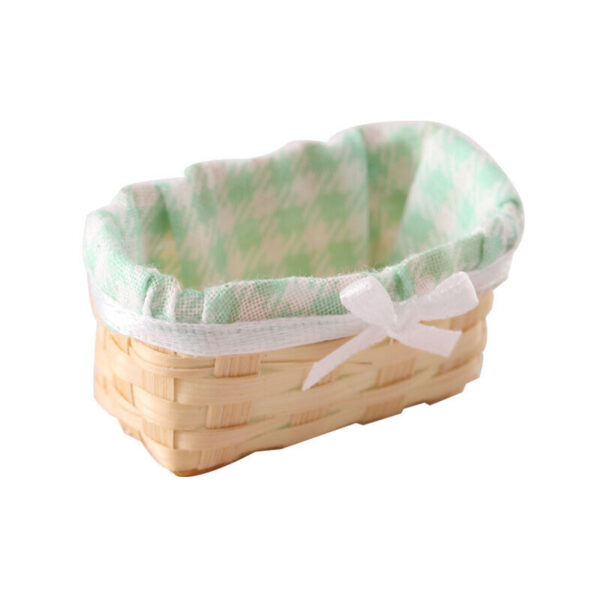 3PC Dollhouse Miniature Handmade Bamboo Storage Basket Accessories 1:12 Scale - Image 5