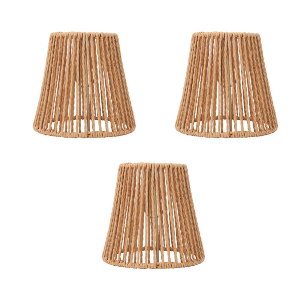 3pcs Small Lamp Shades Replacement Woven Lampshade For Floor Lamps Pendant US HG - Image 3