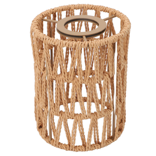 4pcs Lampshade Retro Imitation Rattan Bohemian Style Hand Woven Lamp Shade US HG - Image 2