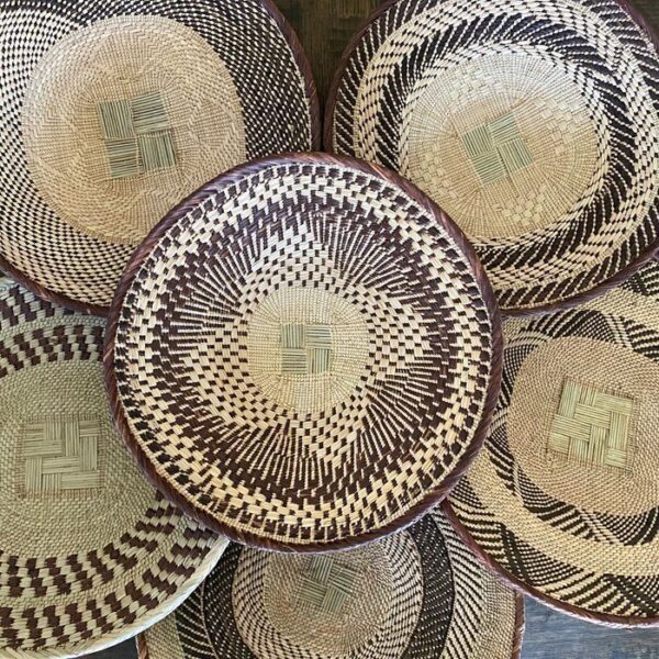 6 Tonga African Basket Set #804 | African Wall Baskets | Boho Decor Baskets - Image 2