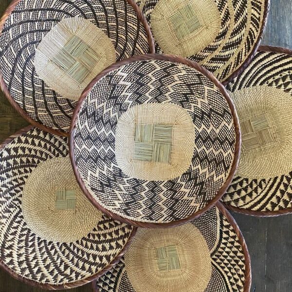 6 Tonga African Basket Set #814 | African Wall Baskets | Boho Decor Baskets - Image 2