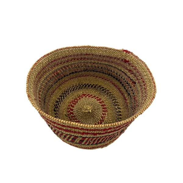 8" Diameter Iringa Grass Woven Basket / Planter Basket 5" Tall Boho - Image 3