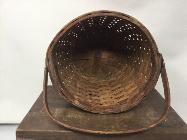 Antique Basket With Handle - Image 3