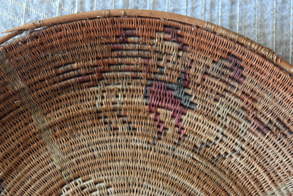 Antique Hand Woven Southern Basket 11" X 1 1/4" - Image 4