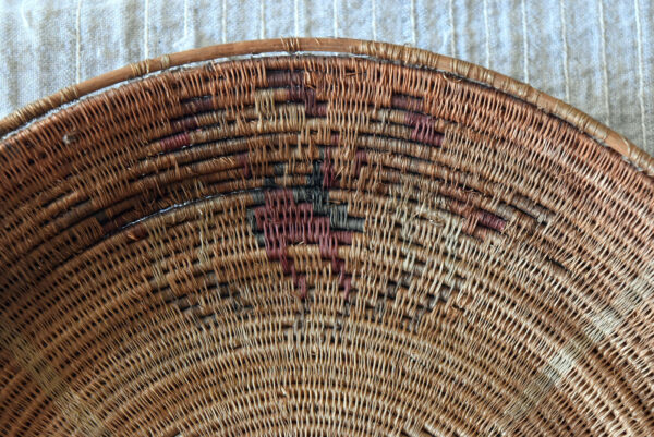 Antique Hand Woven Southern Basket 11" X 1 1/4" - Image 5