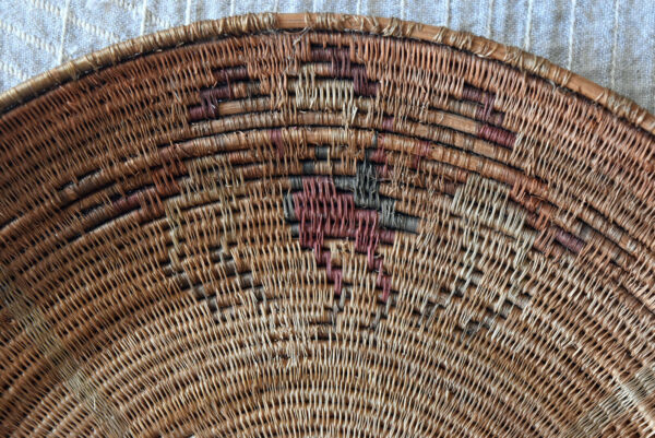 Antique Hand Woven Southern Basket 11" X 1 1/4" - Image 3