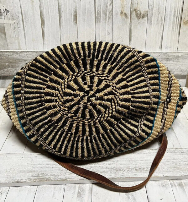 ARTISAN XL HAND MADE MARKET BOHO ETHNIC JUTE SISAL MACRAME BASKET SHOULDER BAG - Image 5