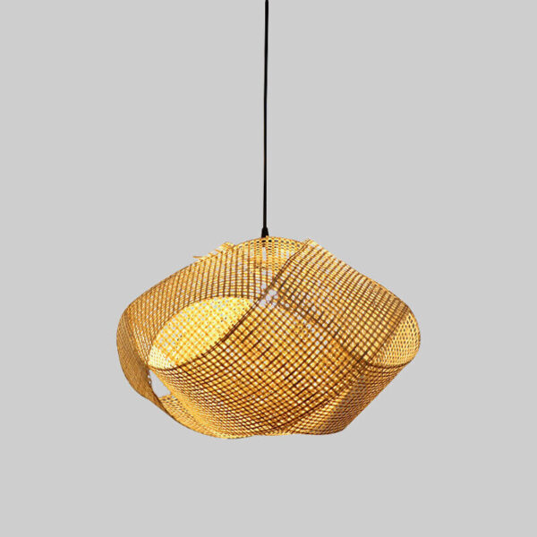 Asian Pendant Lamp Ceiling Lighting Bamboo Wicker Rattan Shade Hanging Lamp