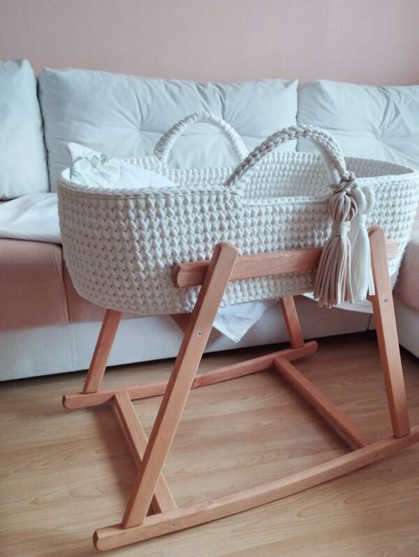 Baby moses basket Boho Baby Bassinet with Stand