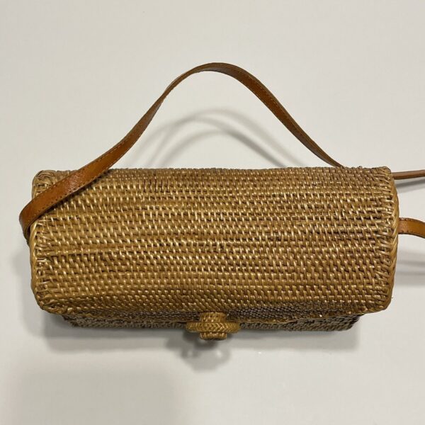 Bali Bag - Straw Bag - Handwoven Shoulder Bag - Crossbody Wicker Boho Basket - Image 5