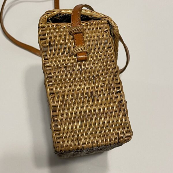 Bali Bag - Straw Bag - Handwoven Shoulder Bag - Crossbody Wicker Boho Basket - Image 6