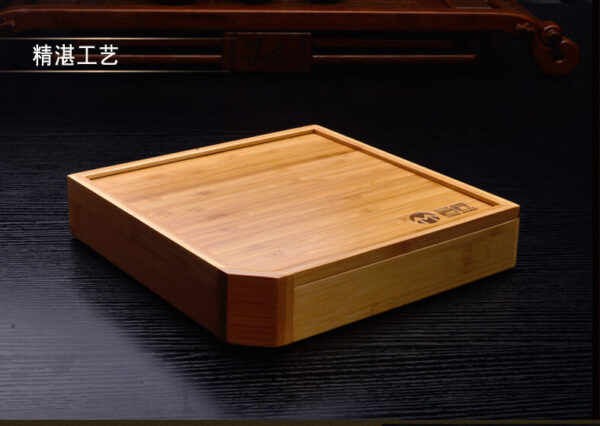 Bamboo box for Pu'er tea cake single layer drawer brand holder for Pu'erh tea - Image 2