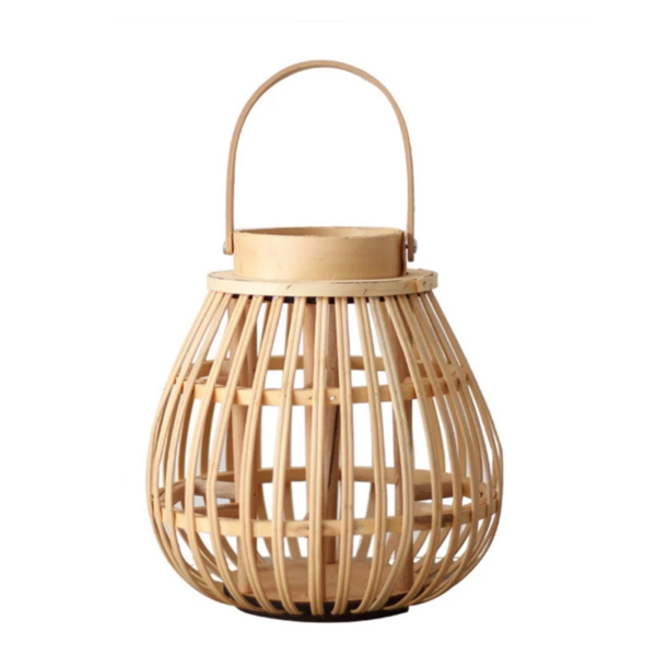 Bamboo Ornament Home Decor Antique Lantern Pendant Lighting Rattan Candle Holder - Image 5