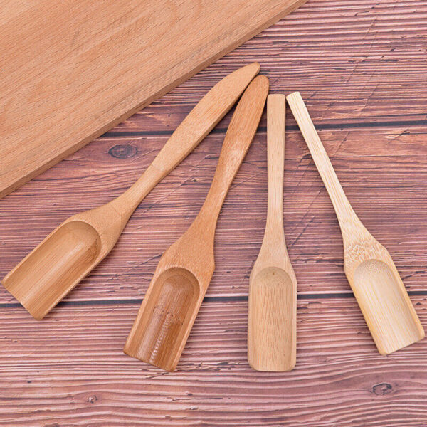 Bamboo Tea Scoop Tea Leaves Chooser Holder Spoon for Tea Honey Suger Coffee - Image 2