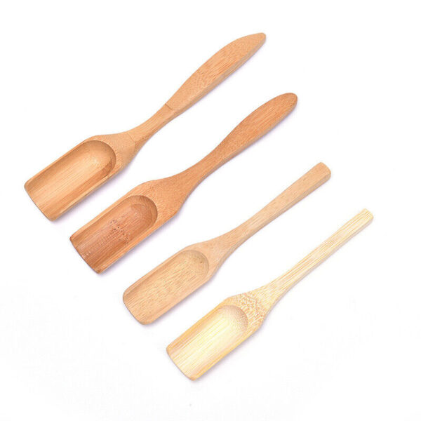 Bamboo Tea Scoop Tea Leaves Chooser Holder Spoon for Tea Honey Suger Coffee