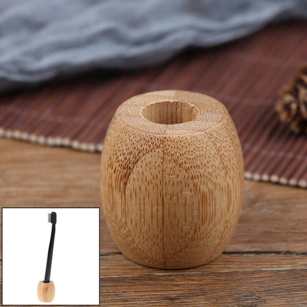 Bamboo Toothbrush Holder Wooden Toothbrush Bathroom Stands Toothbrush =go