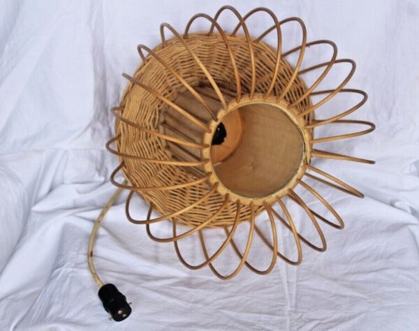 Bamboo Wicker Rattan Cane Wooden Light Lamp Shade Ceiling Pendant Chandelier - Image 4