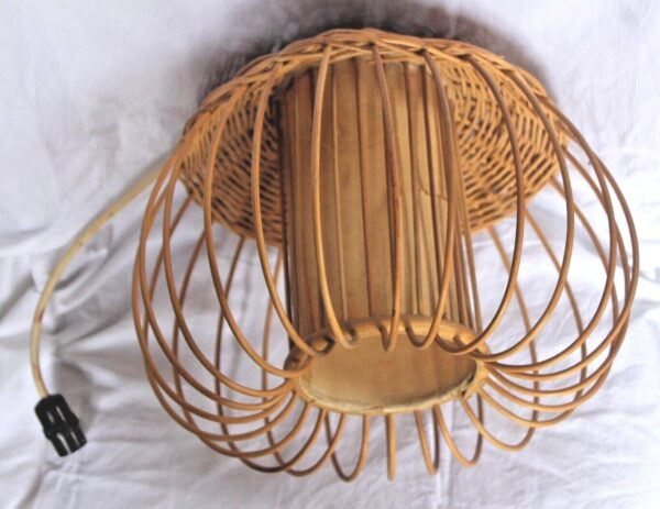 Bamboo Wicker Rattan Cane Wooden Light Lamp Shade Ceiling Pendant Chandelier - Image 6