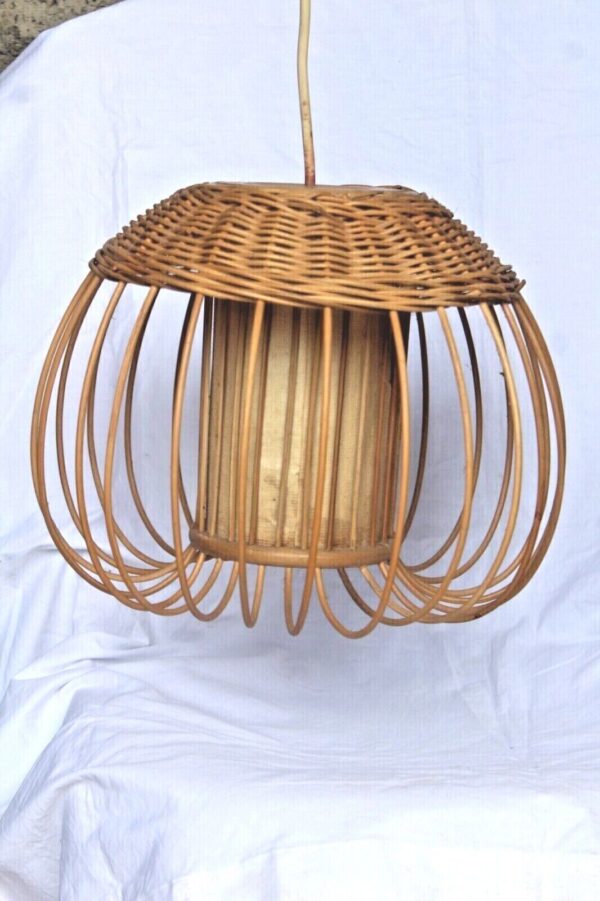 Bamboo Wicker Rattan Cane Wooden Light Lamp Shade Ceiling Pendant Chandelier