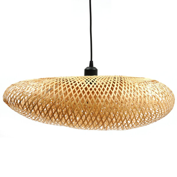 Bamboo Wicker Rattan Lampshade Chandelier Pendant Light Fixture Ceiling Lighting - Image 4