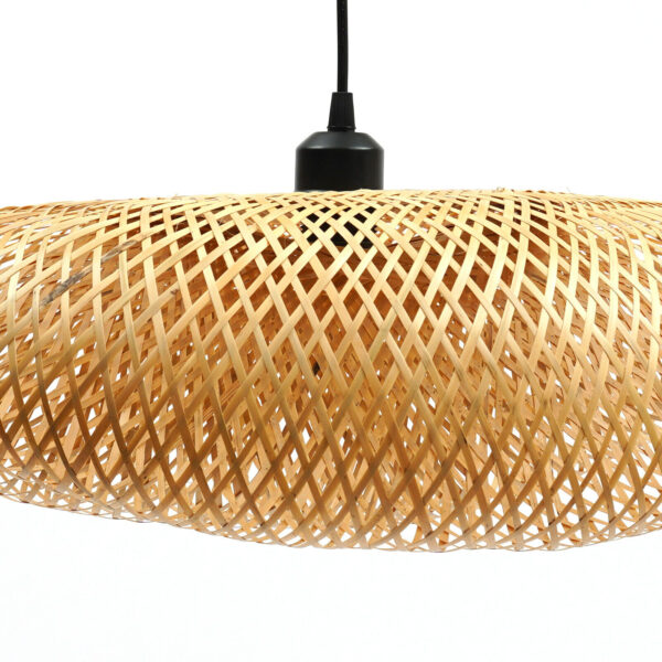 Bamboo Wicker Rattan Lampshade Chandelier Pendant Light Fixture Ceiling Lighting - Image 5