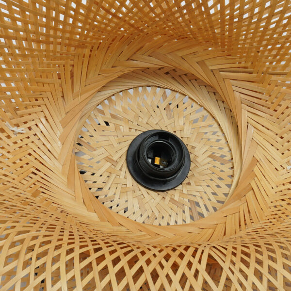 Bamboo Wicker Rattan Shade Pendant Light Fixture Art Asian Hanging Ceiling Lamp - Image 6