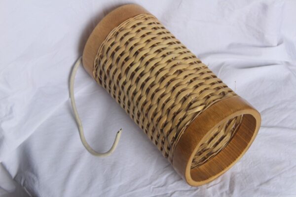 Bamboo Wooden Rattan Pendant Lampshade Ceiling Hanging Light Chandelier Vintage - Image 3