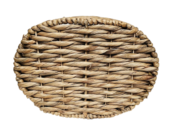 Beautiful Boho Wicker Pia Banded Storage Basket with Handles13" x 10" x 10" - Image 6