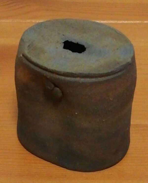 Bizen Ware , Ibe Bamboo, Lid Holder, With Box, Biography Included, Tea Utensils - Image 2