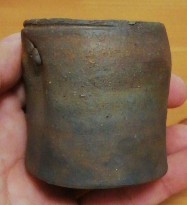 Bizen Ware , Ibe Bamboo, Lid Holder, With Box, Biography Included, Tea Utensils - Image 5