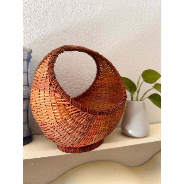 Bohemian Wicker Woven Hand Basket - Image 2