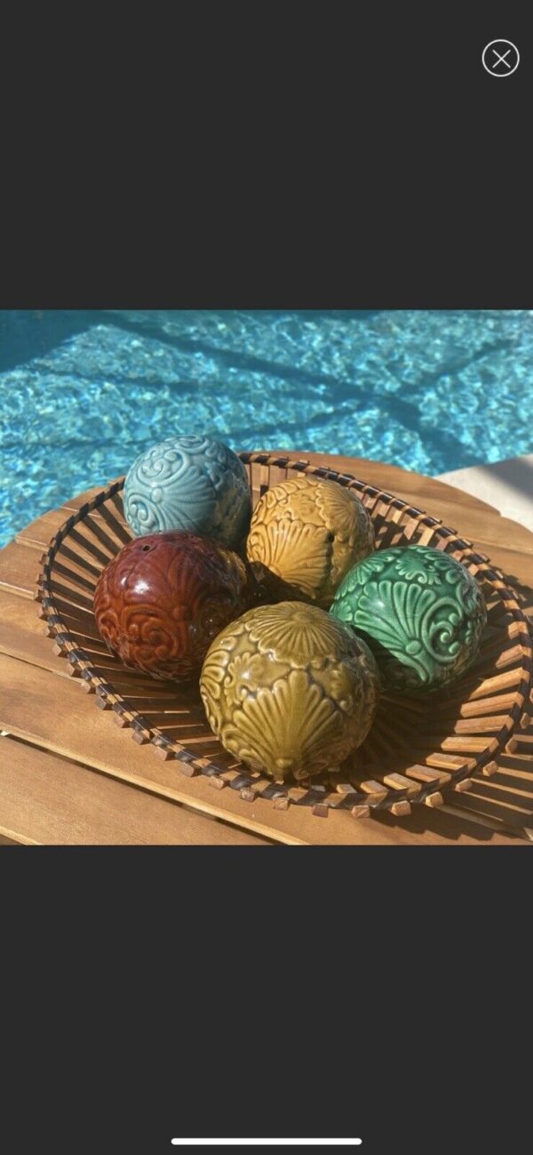 boho basket and ceramic decor - Image 4