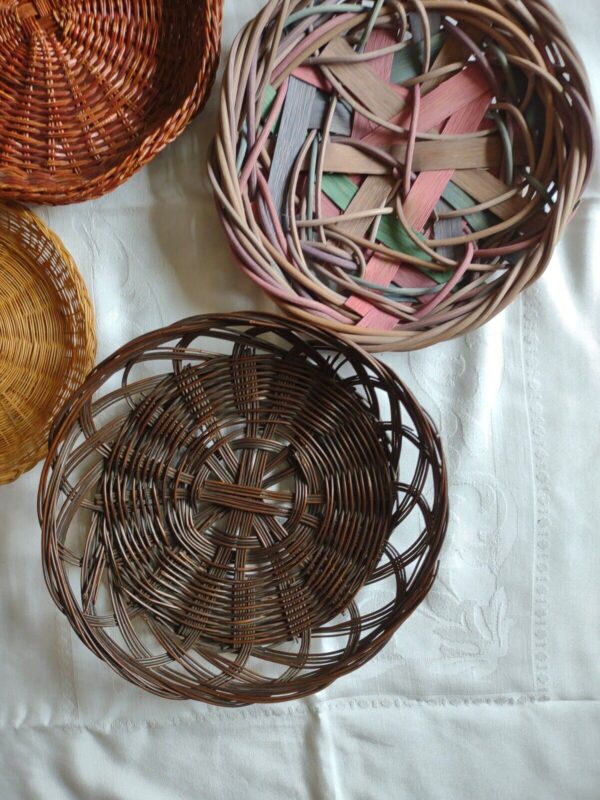 Boho Round Wall Baskets ~ 6 Round Gallery Wall ~ Farmhouse Decor ~ Wicker - Image 3