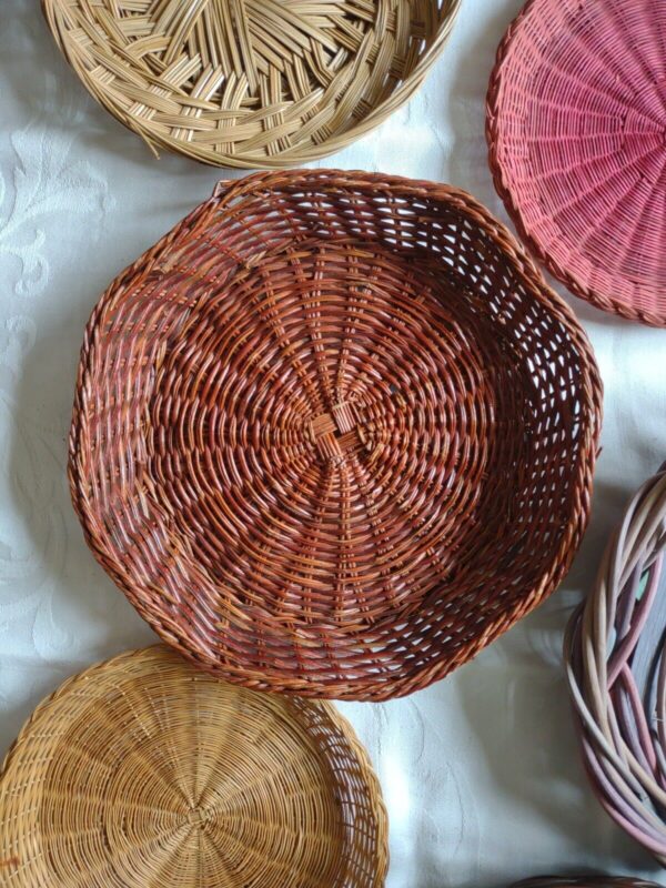 Boho Round Wall Baskets ~ 6 Round Gallery Wall ~ Farmhouse Decor ~ Wicker - Image 6