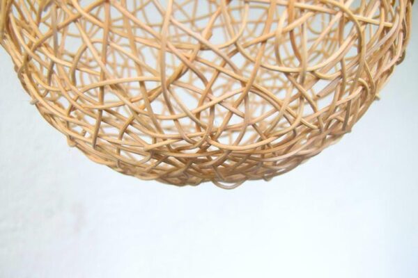 CANE PENDANT LIGHT-Pendant Lamps Natural Rattan lampshade Handmade Free Shipping - Image 3