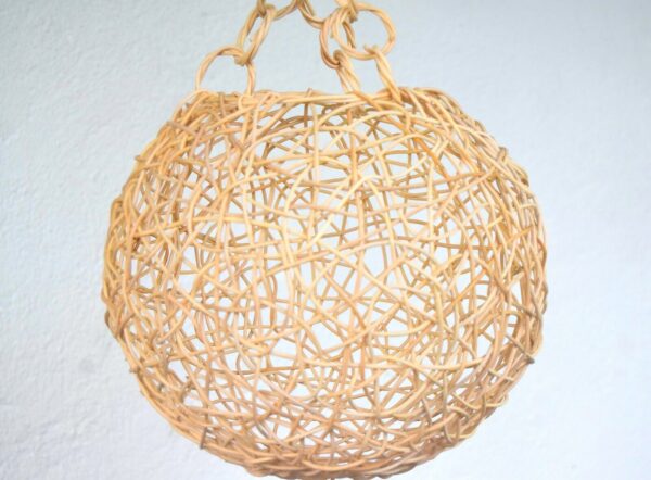 CANE PENDANT LIGHT-Pendant Lamps Natural Rattan lampshade Handmade Free Shipping - Image 6