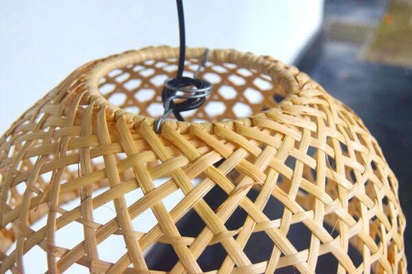 Cane Woven Wicker Pendant Light Chandelier lampshade Handmade Free Shipping New - Image 5