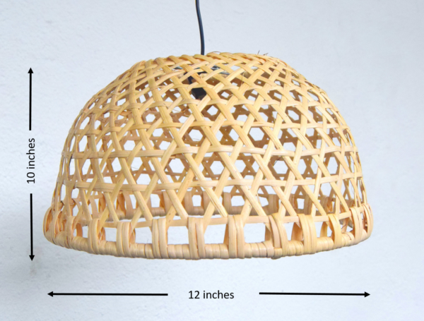 Cane Woven Wicker Pendant Light Chandelier lampshade Handmade Free Shipping New - Image 4