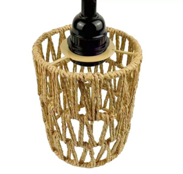 Ceiling Light Shade Natural Rattan Pendant Light Shades String Lampshades - Image 2