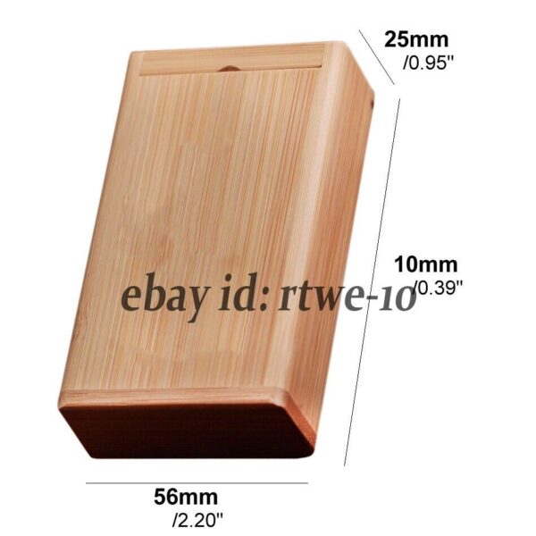 Classic Mao Bamboo Made Cigarette Case Box Holder For 12 Regular Size Cigarettes - Image 3