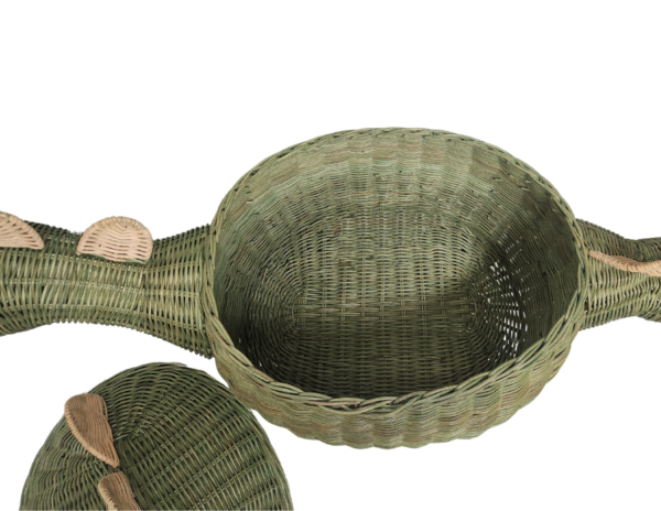 DINOSAUR HANDMADE RATTAN DRAGON Kids Room Jurassic Park Nest Basket Wicker Bin - Image 5