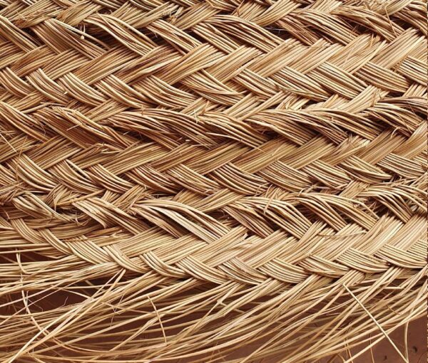 Doum ball suspension with fringes Moroccan Rattan Palm || Raffia Palm - Image 3