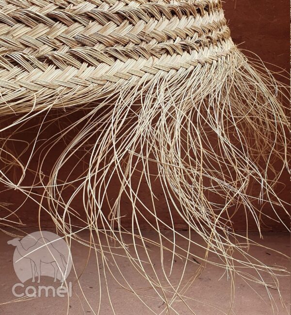 Doum ball suspension with fringes Moroccan Rattan Palm || Raffia Palm - Image 6