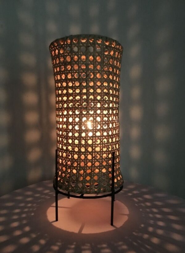 Eco Friendly natural Cane Table Lamp - Free Shipping - Image 2