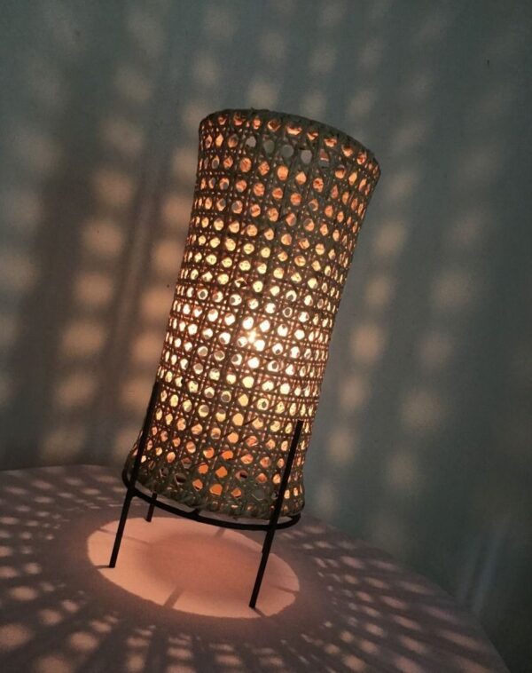 Eco Friendly natural Cane Table Lamp - Free Shipping